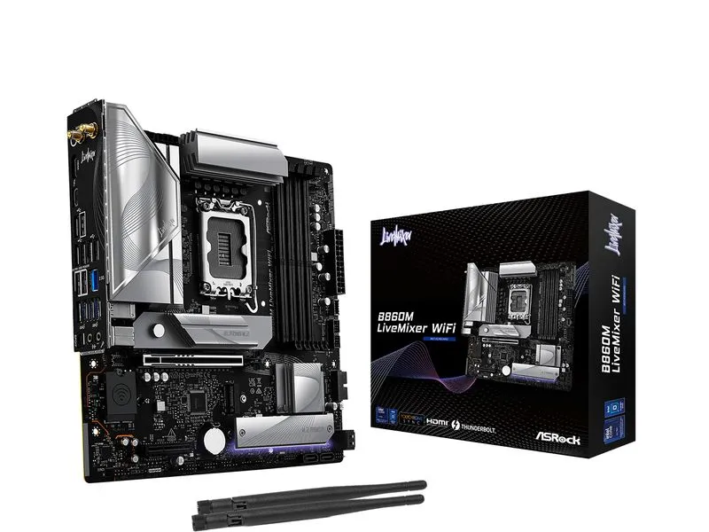 ASRock Mainboard B860M LiveMixer WiFi ASRock Mainboard B860M LiveMixer WiFi
