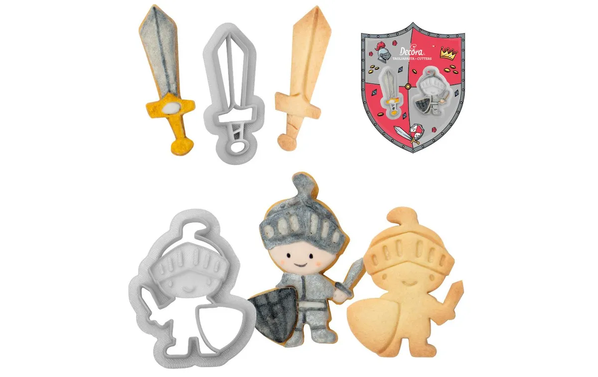 Decora Guetzli-Ausstecher-Set 2 Stück, Ritter Decora Guetzli-Ausstecher-Set 2 Stück, Ritter