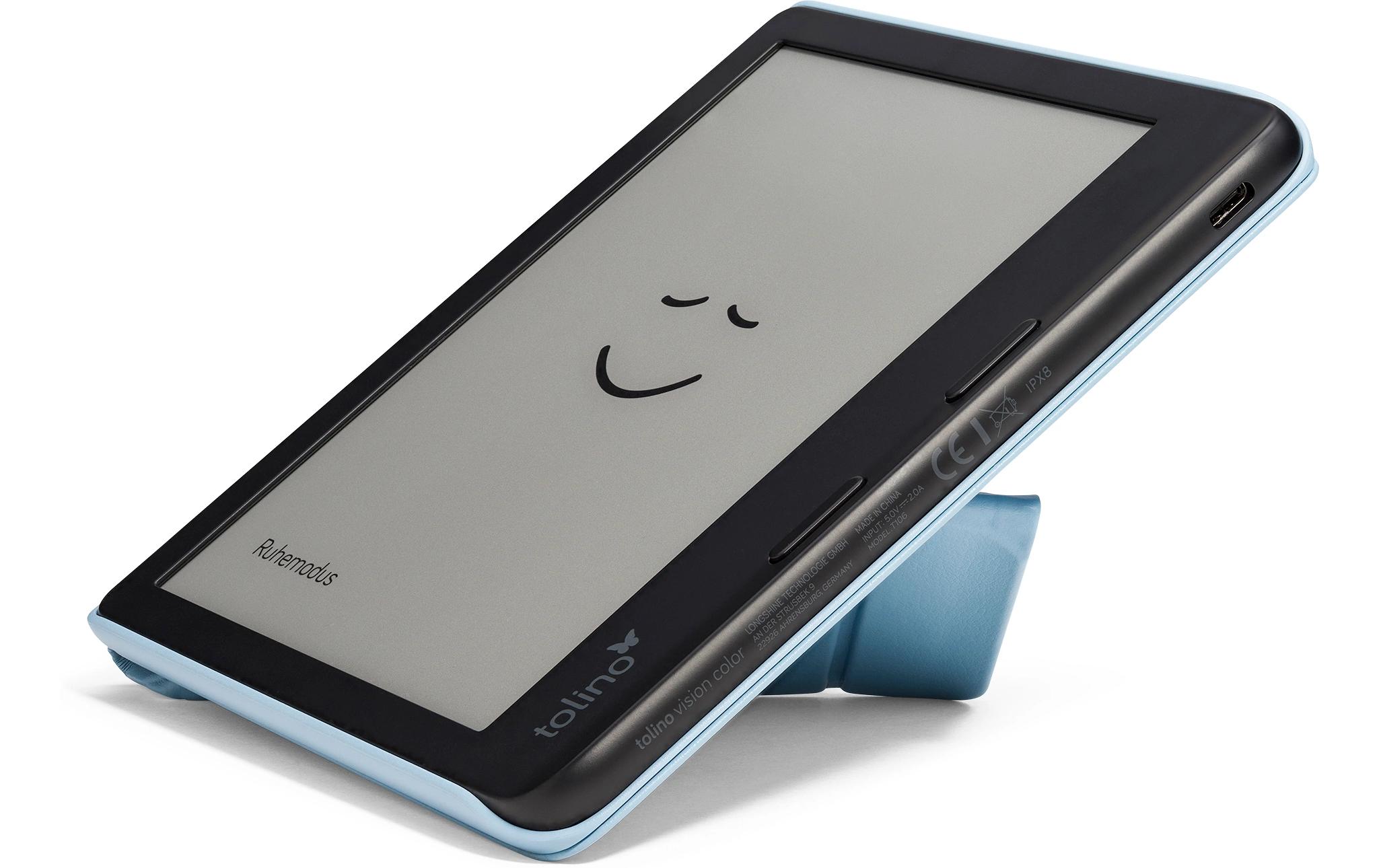 Tolino E-Book Reader Schutzhülle Vision Color Origami Dusk Blue