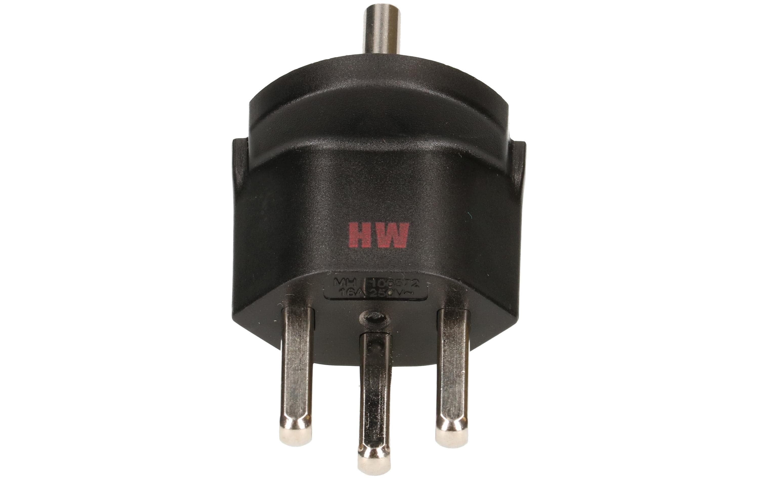 Max Hauri Fixadapter Schuko – Typ 23 Schwarz