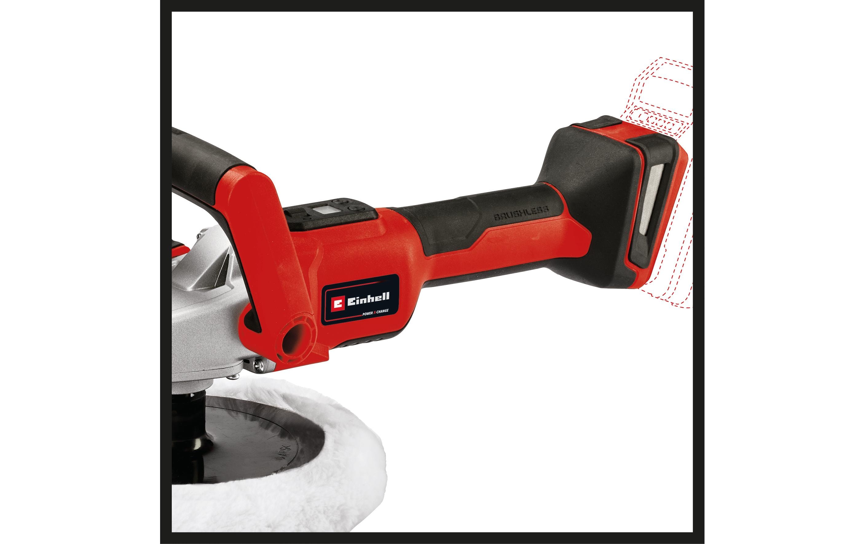 Einhell Automotive Akku-Poliermaschine CE-CP 18/180 Li E-Solo