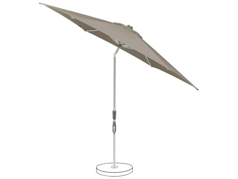 Suncomfort by Glatz Sonnenschirm Slide Ø 250 cm, Stone Grey Suncomfort by Glatz Sonnenschirm Slide Ø 250 cm, Stone Grey