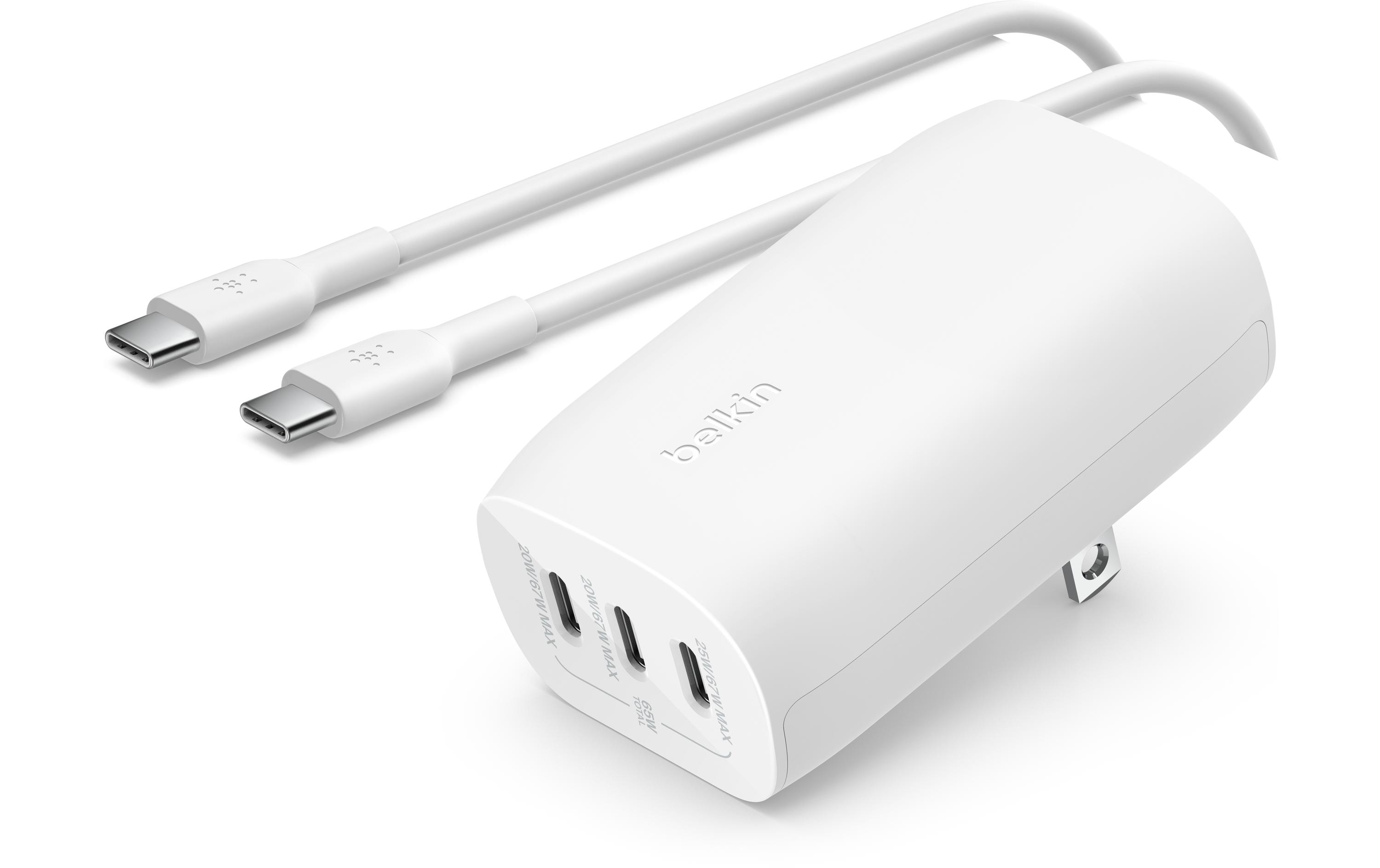 Belkin USB-Wandladegerät 3x USB-C PD 67W Belkin USB-Wandladegerät 3x USB-C PD 67W