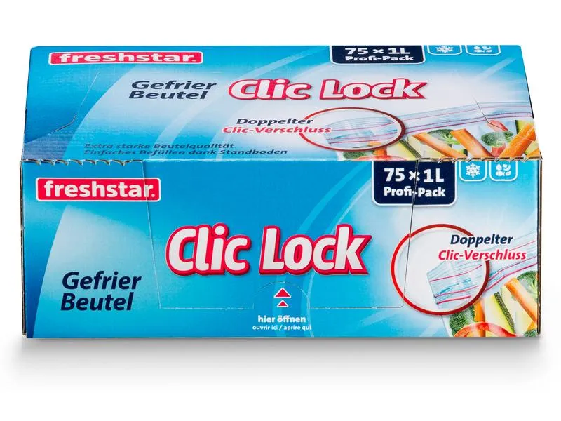 Freshstar Gefrierbeutel 1 Liter, 75 Stück Freshstar Gefrierbeutel 1 Liter, 75 Stück