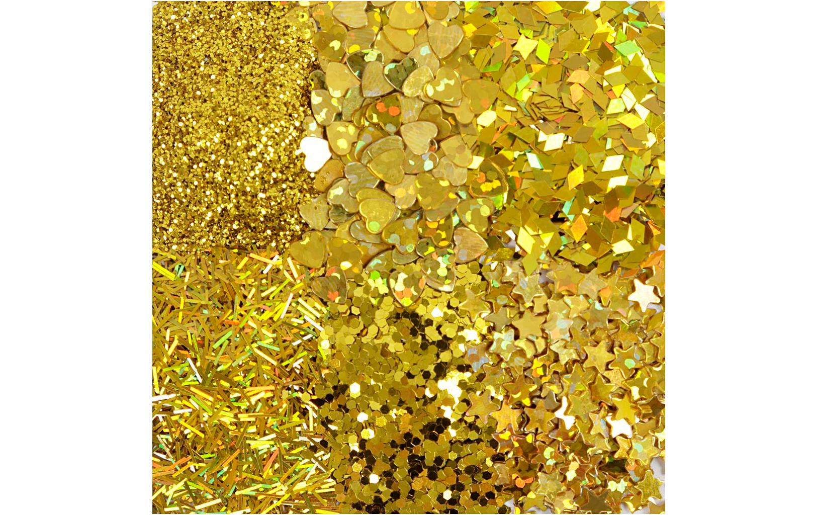 Creativ Company Glitzerset Gold, 6 x 5 g