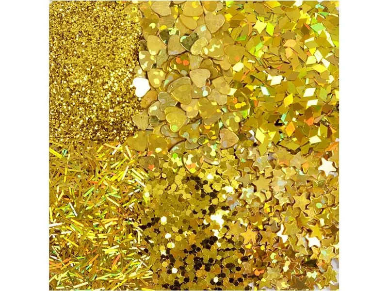 Creativ Company Glitzerset Gold, 6 x 5 g Creativ Company Glitzerset Gold, 6 x 5 g