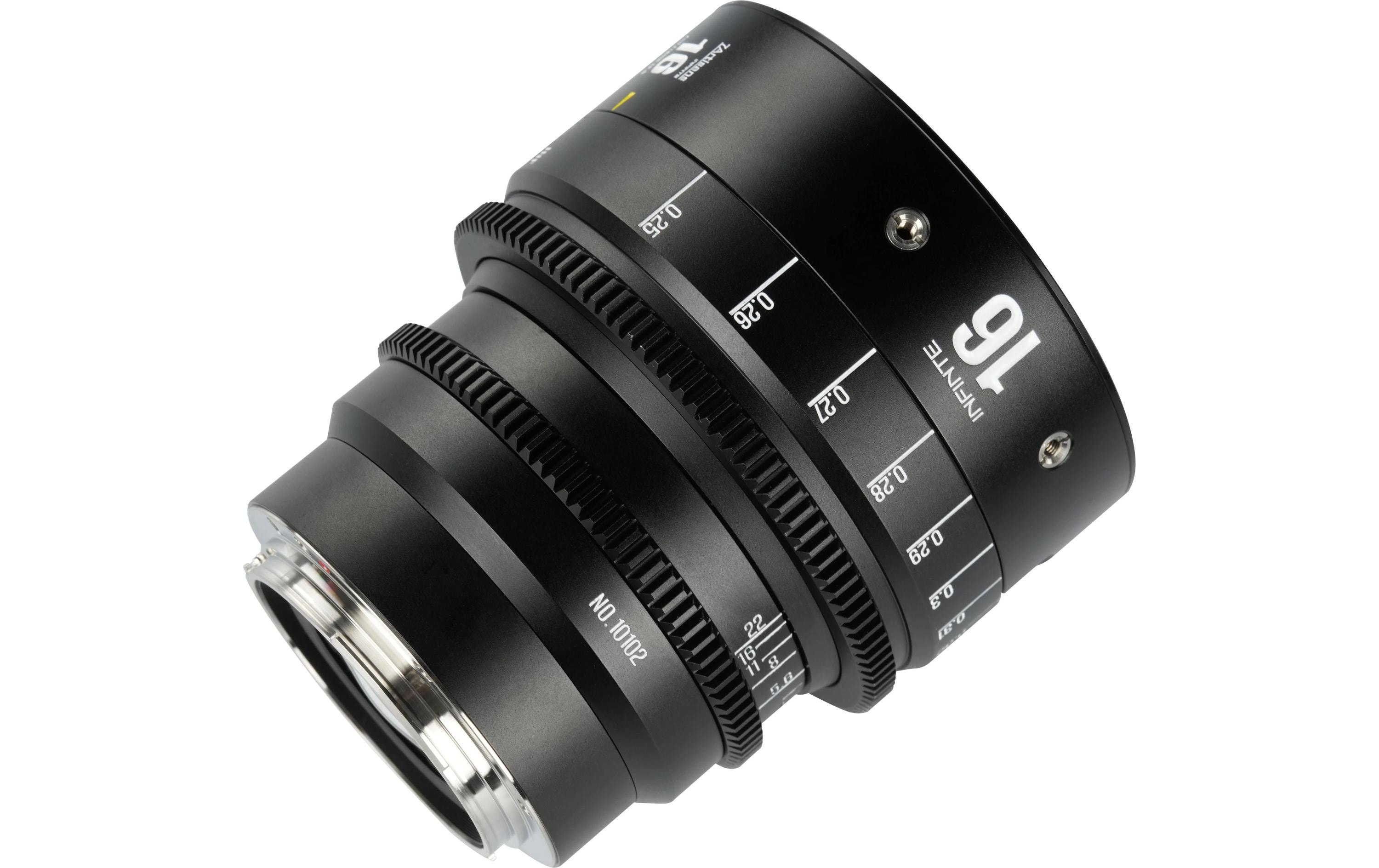 7Artisans Festbrennweite 16mm T/2.5 INFINTE Schwarz – Canon EF