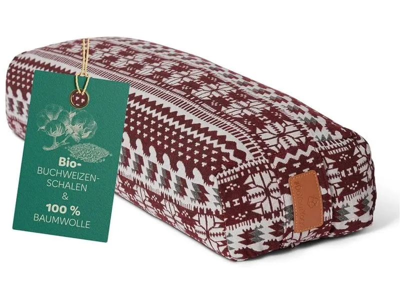 DoYourYoga Yoga-Bolster Paravati Weiss/Rot DoYourYoga Yoga-Bolster Paravati Weiss/Rot