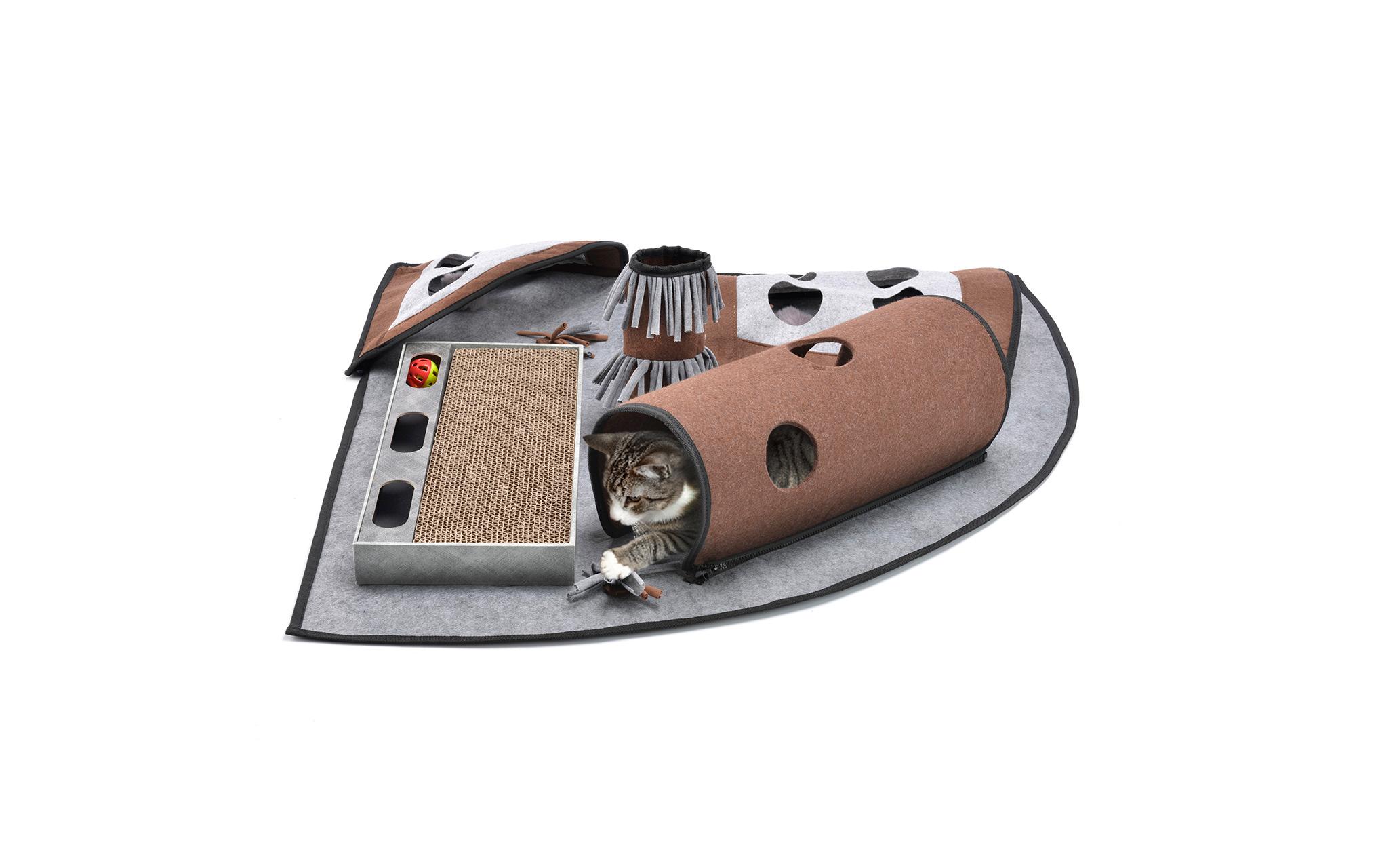 CanadianCat Katzen-Spielzeug Activity Teppich Calvin, 90 x 90 x 20 cm CanadianCat Katzen-Spielzeug Activity Teppich Calvin, 90 x 90 x 20 cm