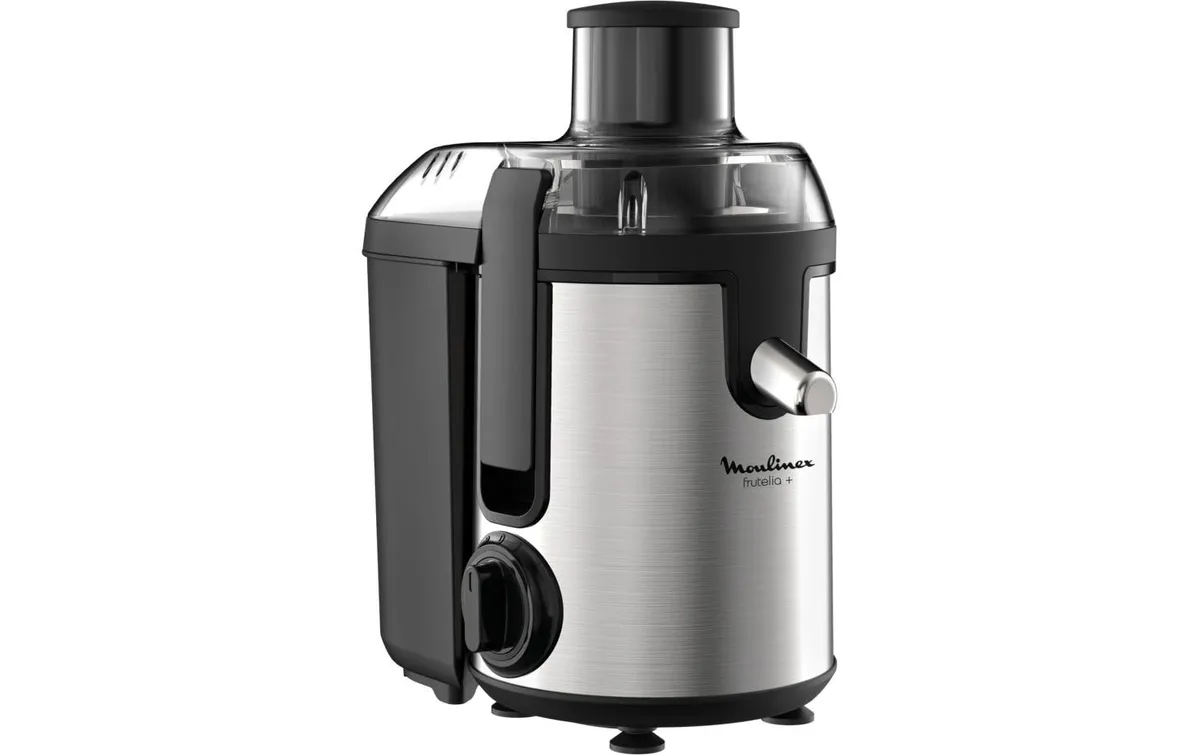 Moulinex Entsafter Frutelia+ JU420D10 Schwarz/Silber Moulinex Entsafter Frutelia+ JU420D10 Schwarz/Silber