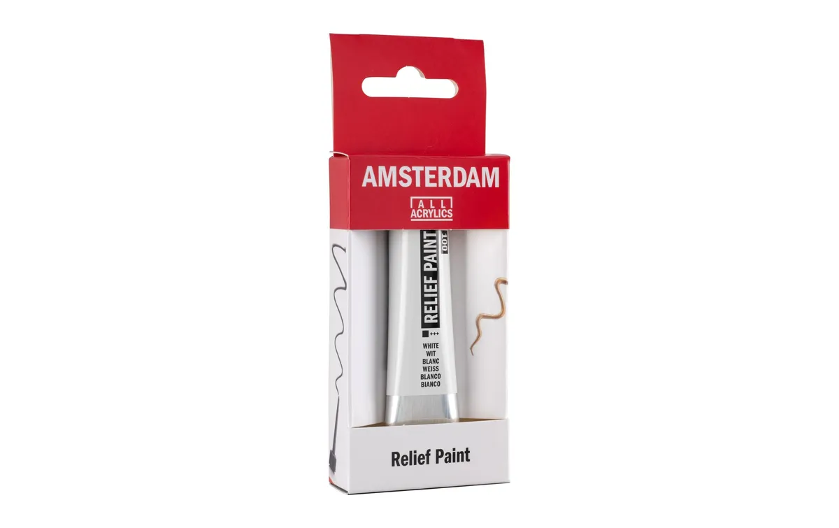 Amsterdam Acrylfarbe Reliefpaint 100 weiss deckend, 20 ml 20 ml, Weiss Amsterdam Acrylfarbe Reliefpaint 100 weiss deckend, 20 ml 20 ml, Weiss