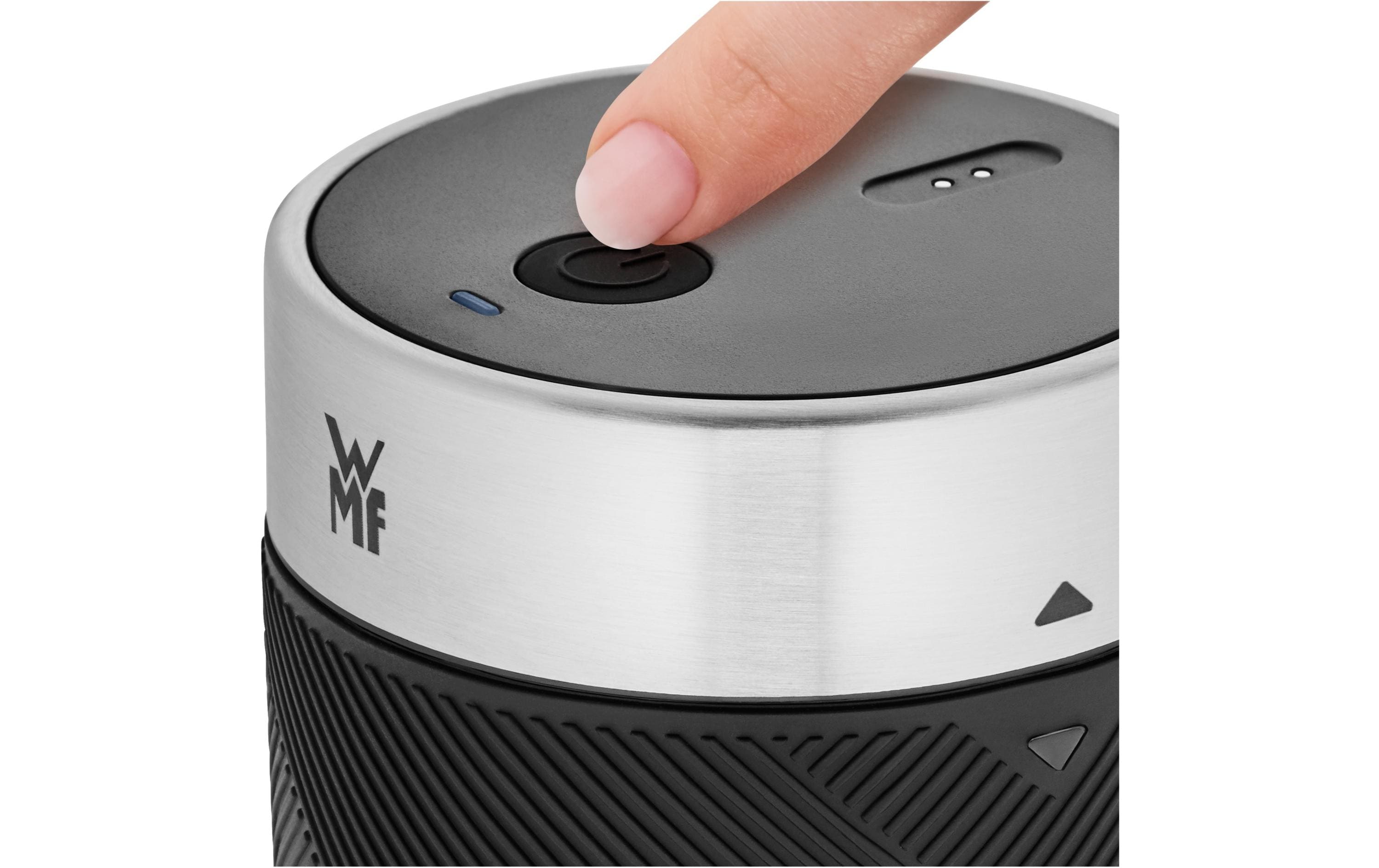 WMF Smoothie Maker Küchenminis Mix on the go Schwarz/Silber matt