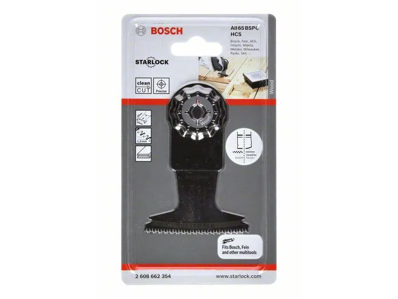 Bosch Professional Tauchsägeblatt Starlock HCS AII 65 BSPC Hart Holz 40 x 65 mm Bosch Professional Tauchsägeblatt Starlock HCS AII 65 BSPC Hart Holz 40 x 65 mm