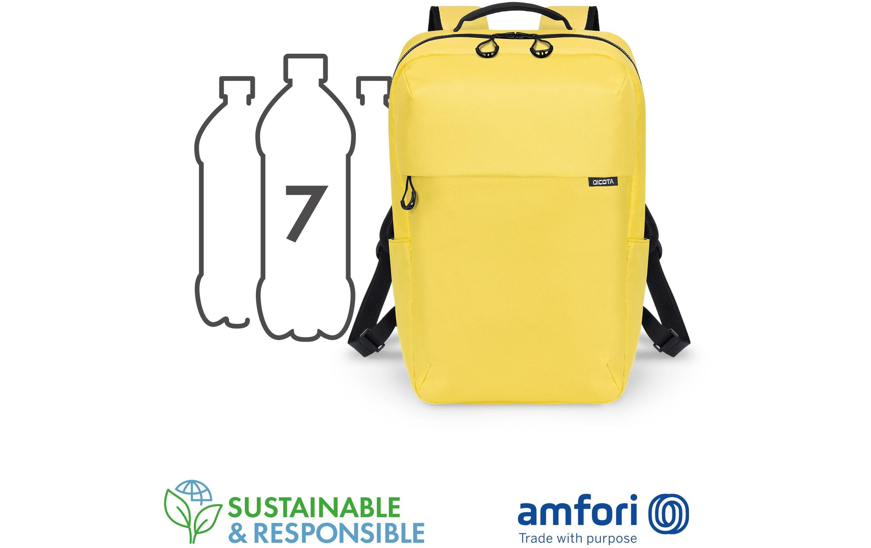DICOTA Notebook-Rucksack Commuter 13-16 Lemon