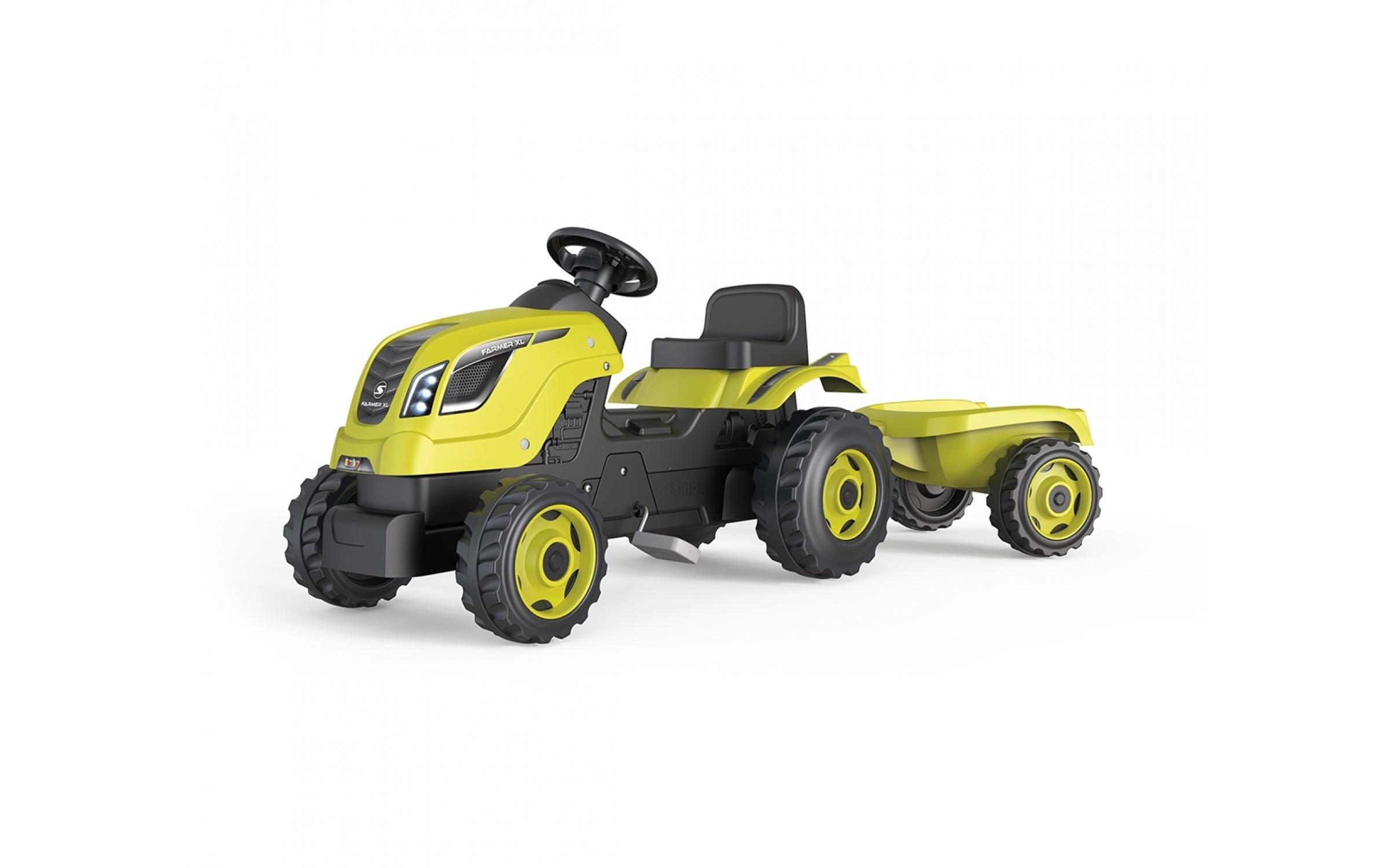 Smoby Traktor Farmer XL mit Anhänger Grün