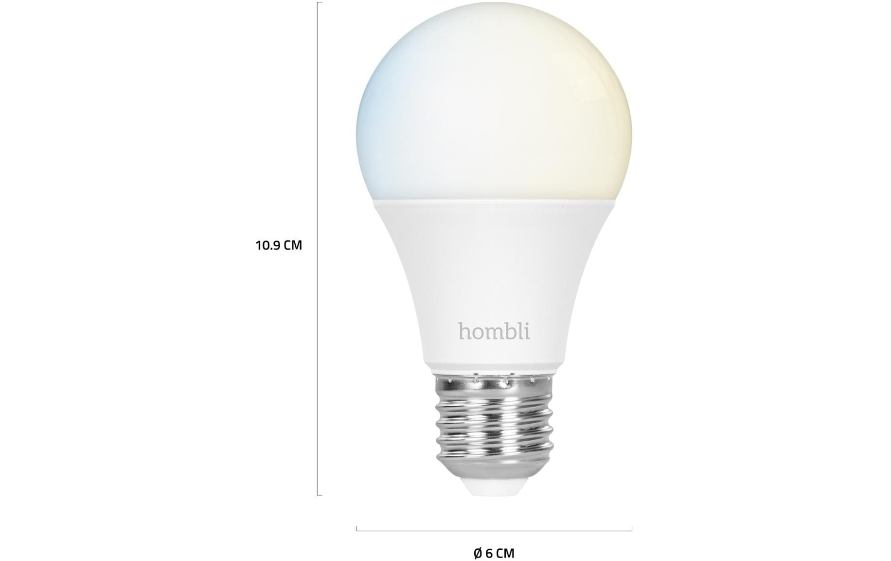 hombli Leuchtmittel Smart Bulb, E27, 9W, CCT