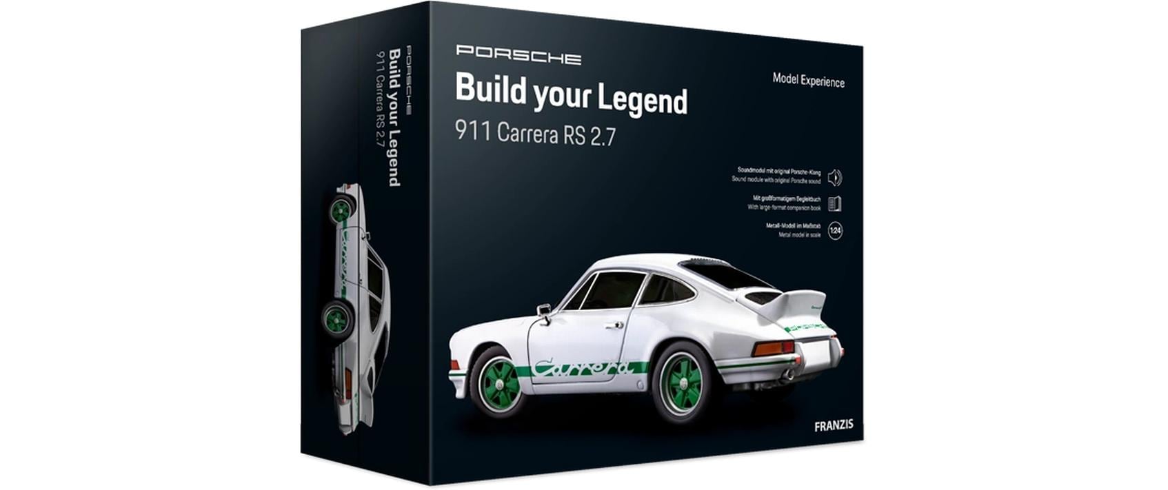 Franzis Porsche 911 Carrera RS 2.7 1:24 Weiss/Grün