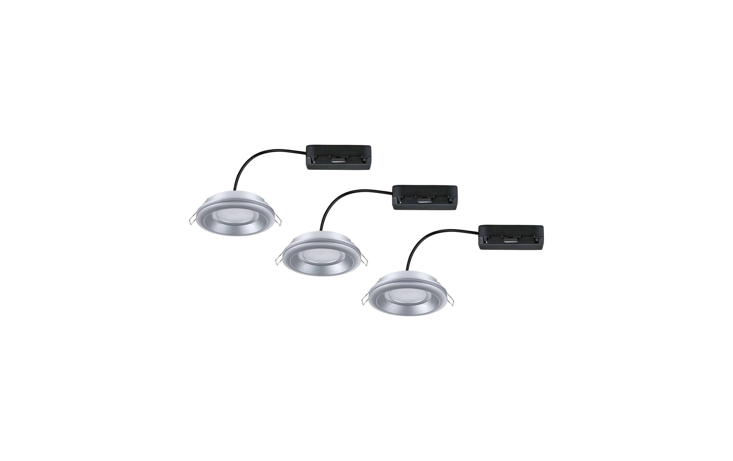 Paulmann Einbauleuchte LED Sormus 3er-Set Chrom