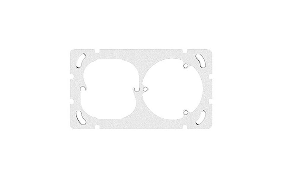 Feller EDIZIOdue Befestigungsplatte 1 x 2 Feller EDIZIOdue Befestigungsplatte 1 x 2