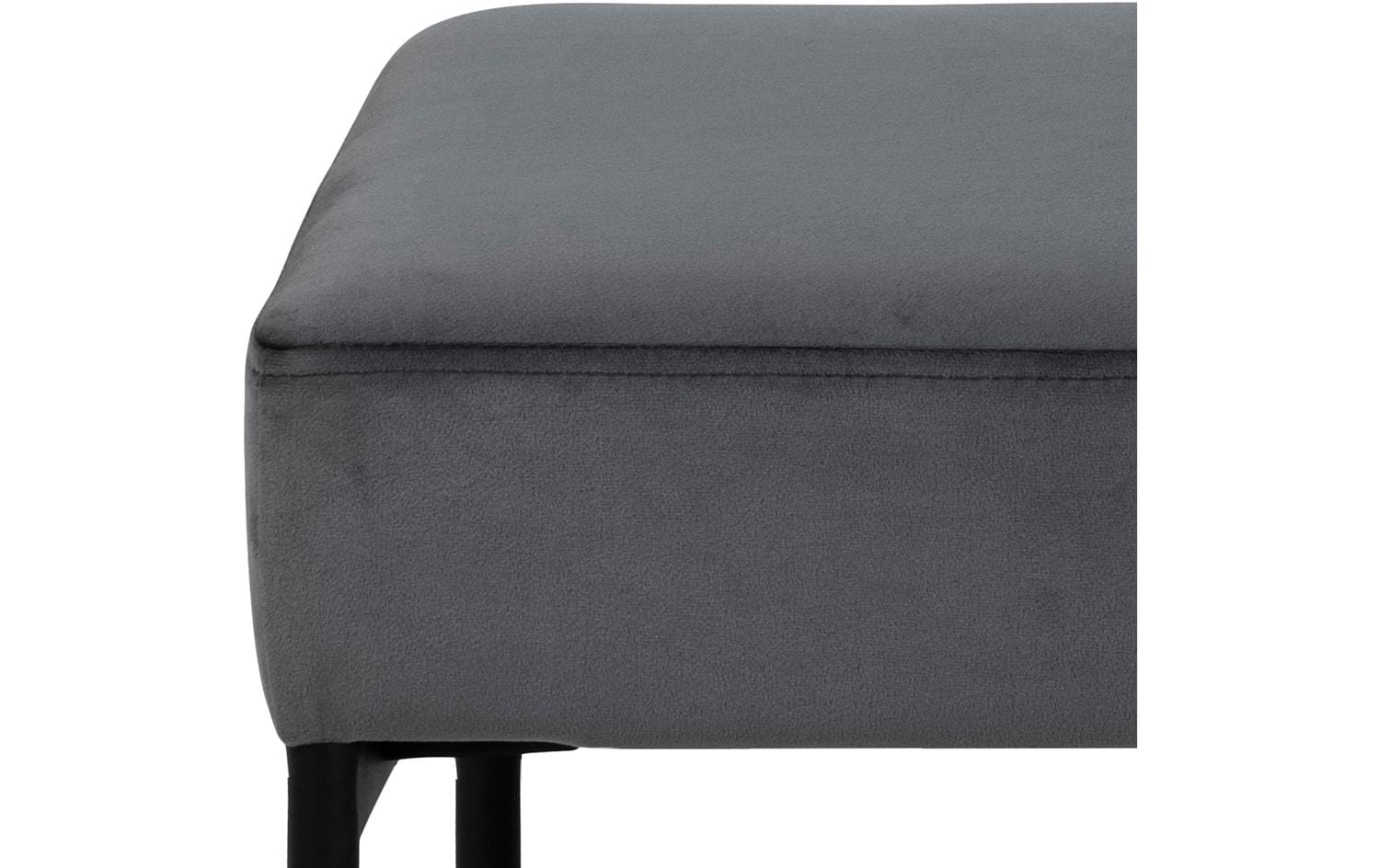 AC Design Sitzbank Xenia 95 x 46 cm, Dunkelgrau