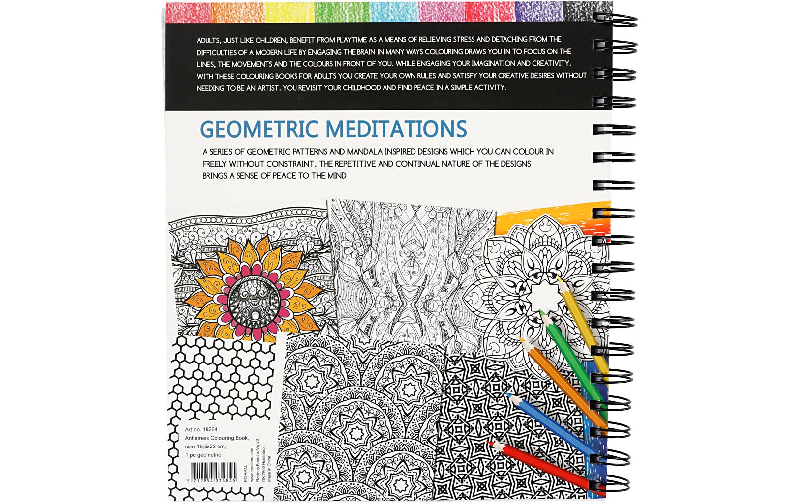 Creativ Company Malbuch Geometrische Meditation 19.5 x 23 cm, 64 Seiten Creativ Company Malbuch Geometrische Meditation 19.5 x 23 cm, 64 Seiten