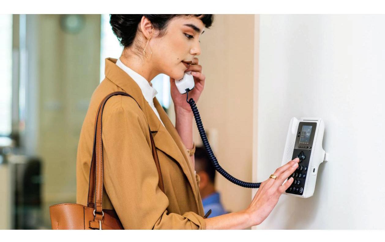 Poly Tischtelefon Edge E100 Schwarz/Weiss Poly Tischtelefon Edge E100 Schwarz/Weiss