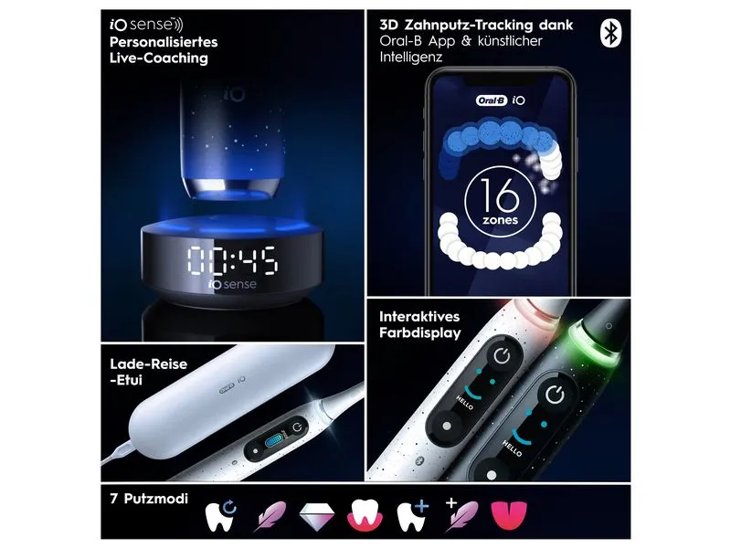 Oral-B Mikrovibrationszahnbürste iO Series 10 Weiss Oral-B Mikrovibrationszahnbürste iO Series 10 Weiss