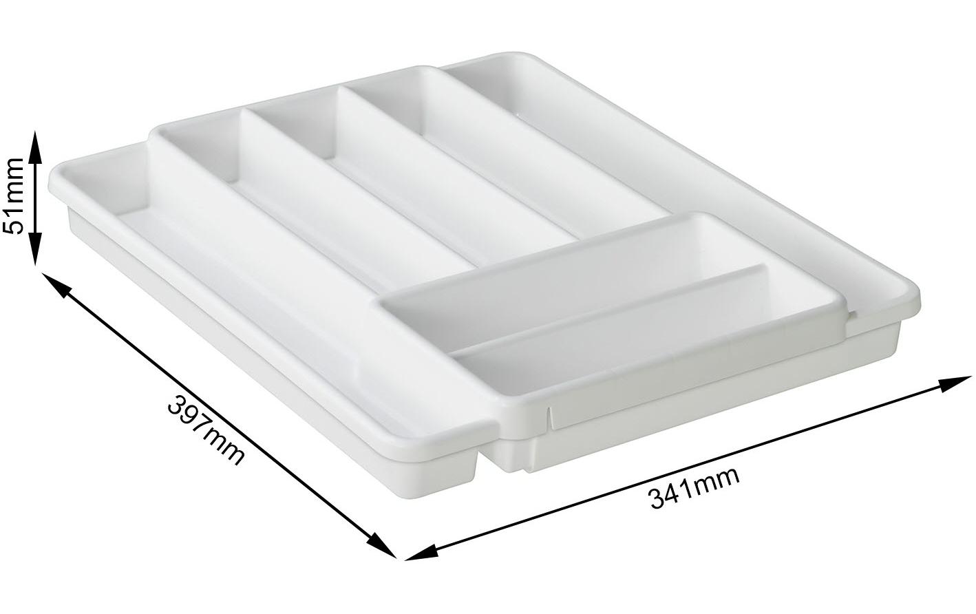 Rotho Besteckkasten Domino Weiss
