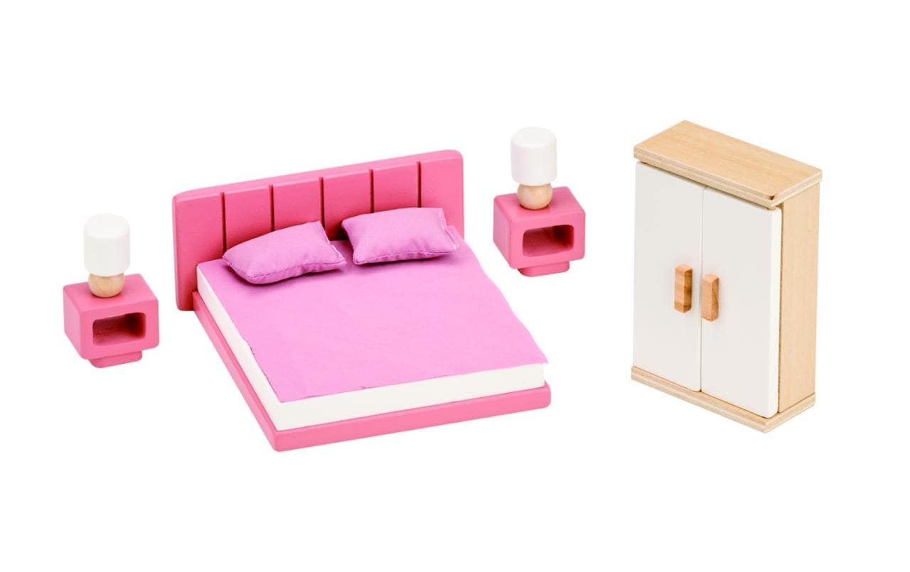 Spielba Holzspielwaren Puppenhausmöbel Schlafzimmer Spielba Holzspielwaren Puppenhausmöbel Schlafzimmer