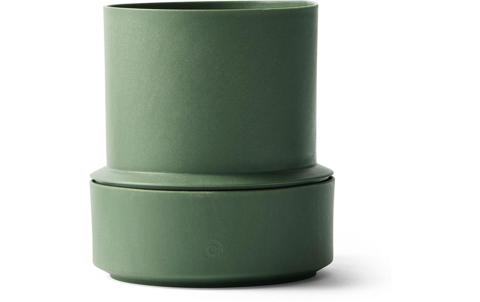 Crushgrind Topf Selbstbewässerung 14 cm, Dunkelgrün