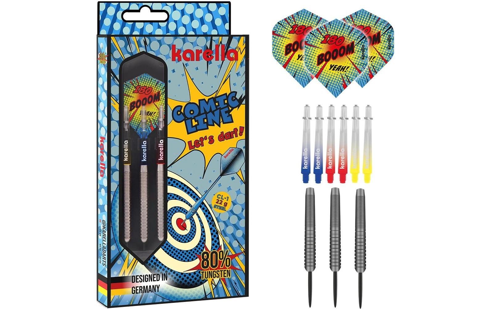 Karella Steeldart Comic Line CL-1 22 g, 3 Stück Karella Steeldart Comic Line CL-1 22 g, 3 Stück