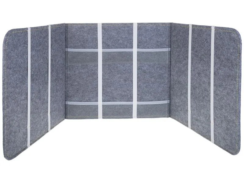 FTM Schreibtischtrennwand 39 x 121 cm, Grau