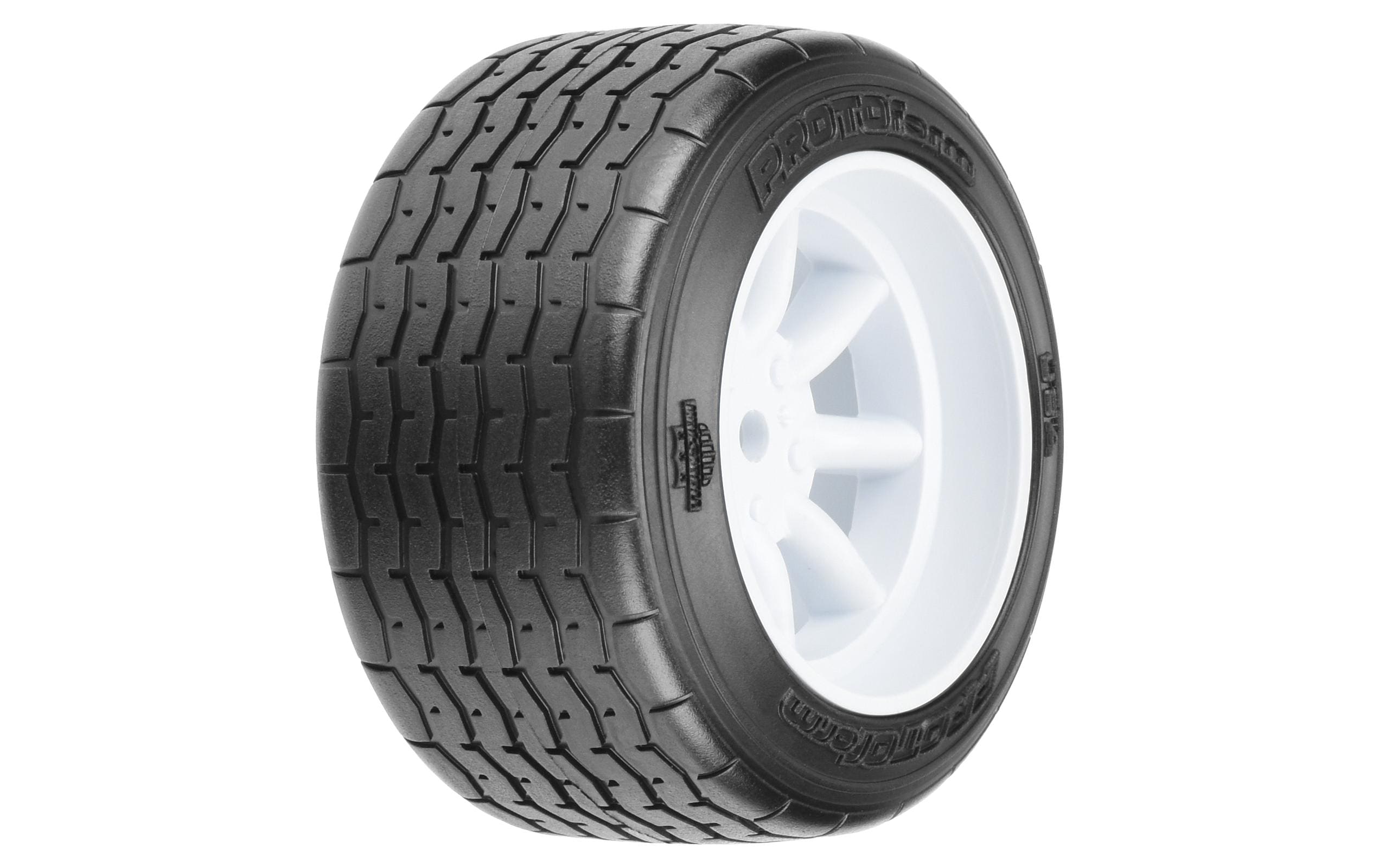 Proline Kompletträder VTA Hinten, 31 mm, 1:10, Weiss 2 Stück Proline Kompletträder VTA Hinten, 31 mm, 1:10, Weiss 2 Stück