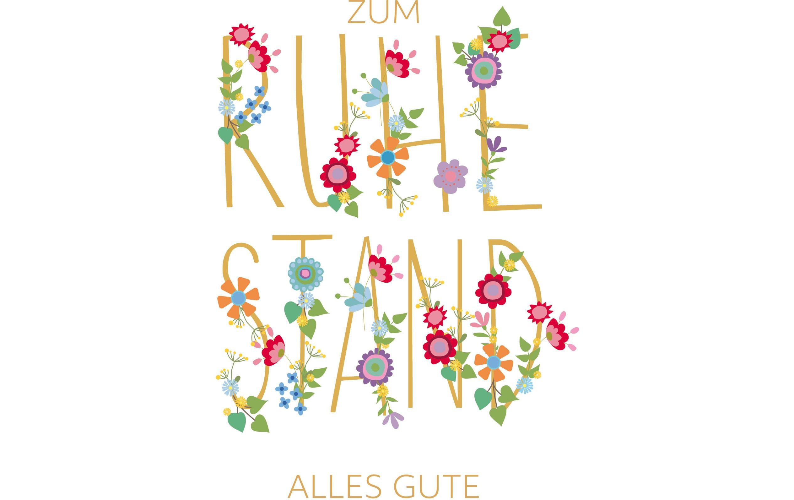 ABC Glückwunschkarte Blumige Buchstaben B6