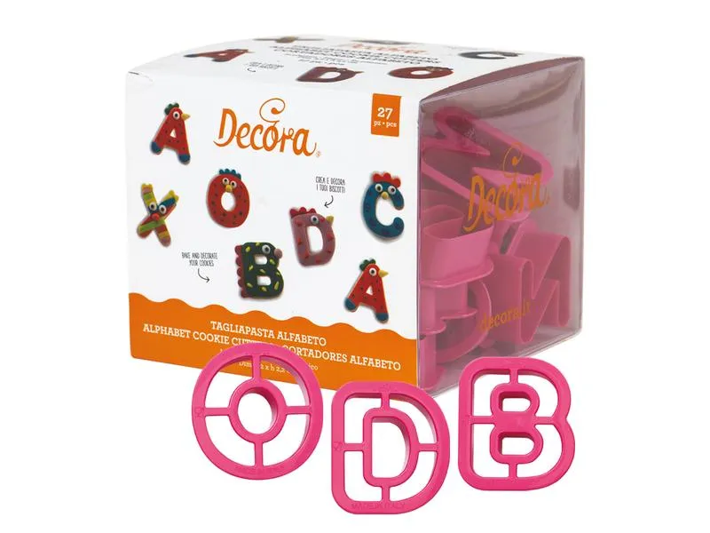 Decora Guetzli-Ausstecher-Set 27 Stück, Alphabet Decora Guetzli-Ausstecher-Set 27 Stück, Alphabet