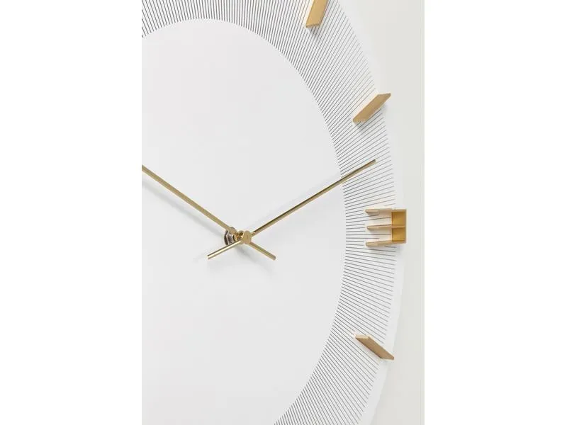 Kare Wanduhr Leonardo Ø 49 cm, Weiss