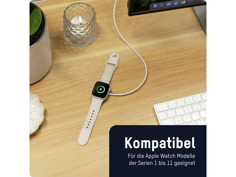 Ansmann USB-C Ladekabel für Apple Watch , 100 cm Ansmann USB-C Ladekabel für Apple Watch , 100 cm