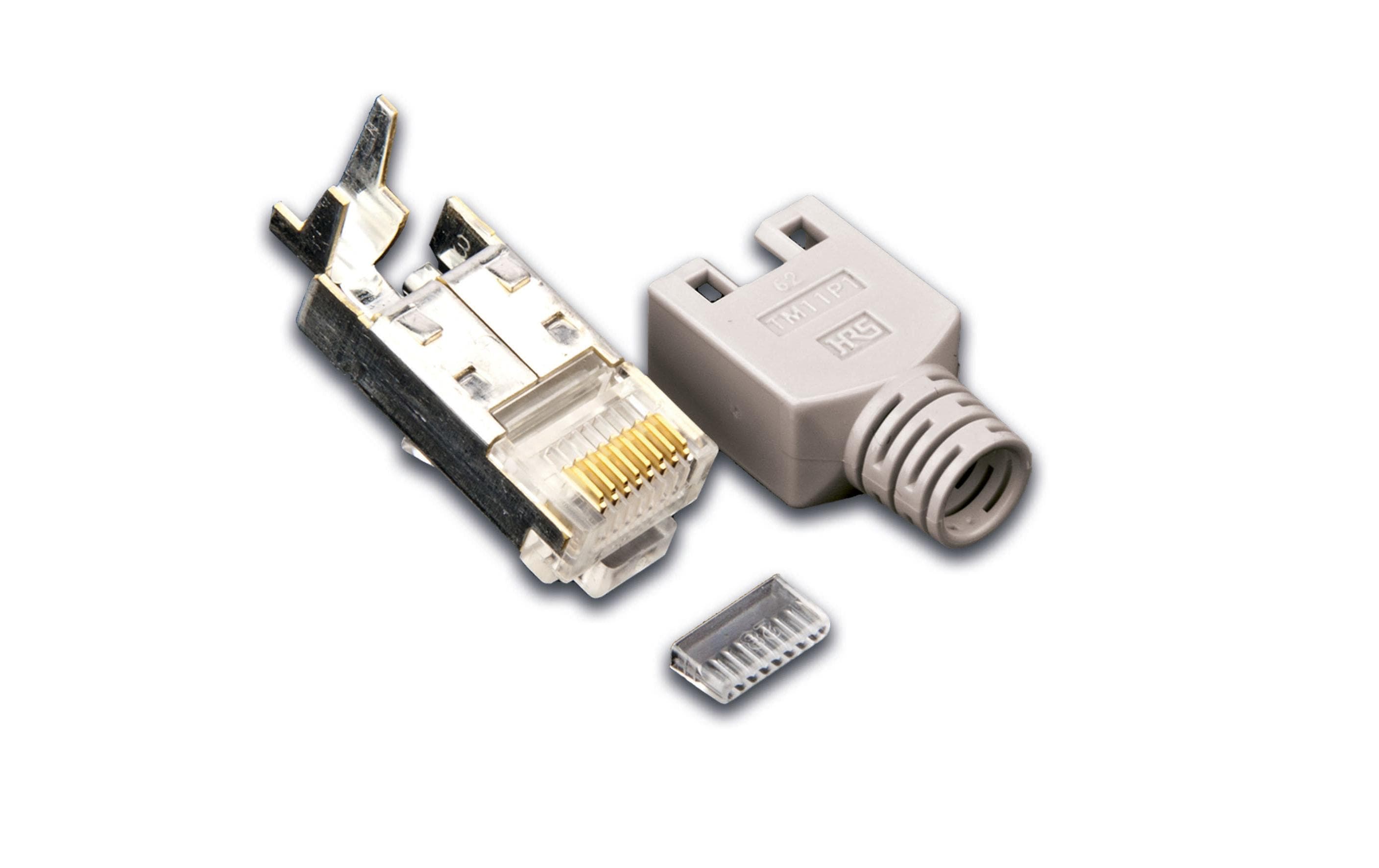 Wirewin Stecker RJ45 Hirose TM11 50 Stück, Grau Wirewin Stecker RJ45 Hirose TM11 50 Stück, Grau
