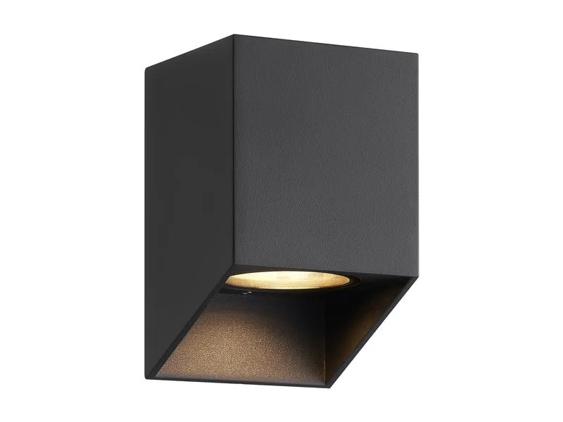 Nordlux Wandleuchte Nico Square GU10, 25W, IP44, Schwarz Nordlux Wandleuchte Nico Square GU10, 25W, IP44, Schwarz
