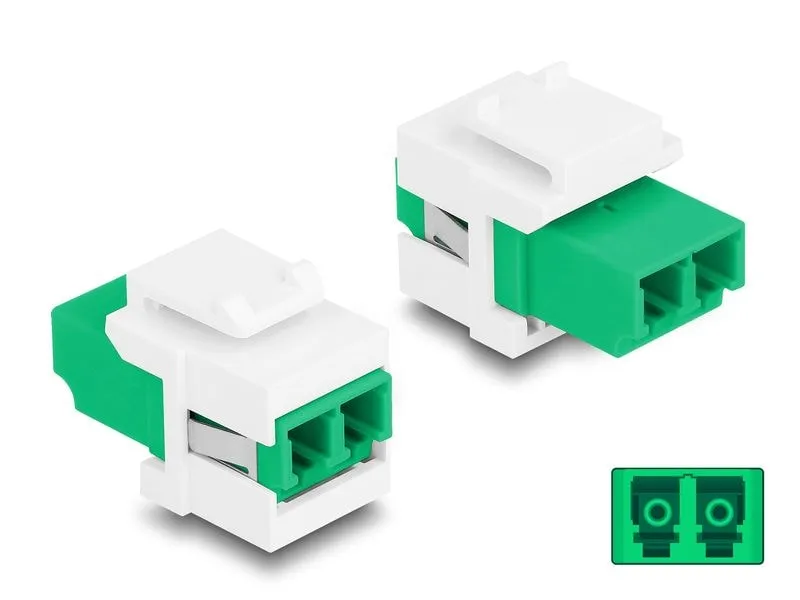 Delock Keystone-Modul LC Duplex Buchse zu LC Duplex Buchse Delock Keystone-Modul LC Duplex Buchse zu LC Duplex Buchse