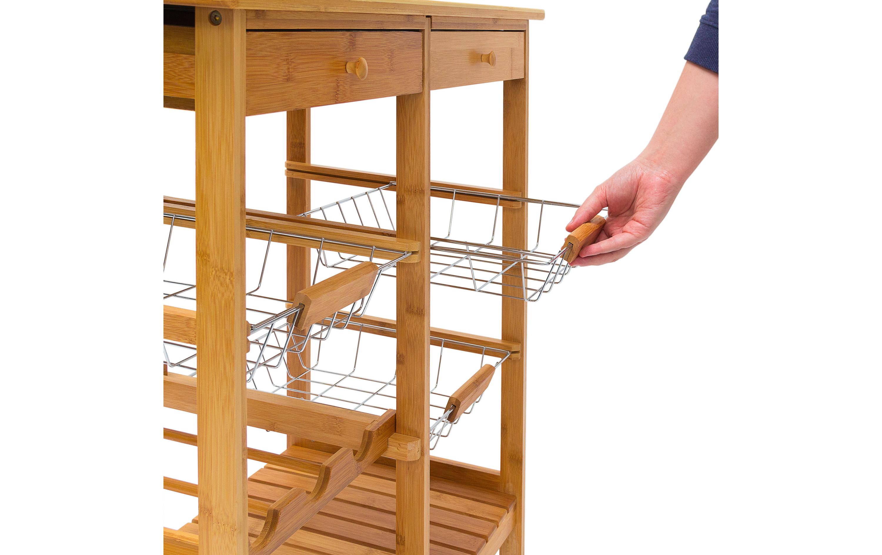 relaxdays Küchenwagen James XXL 80 x 67 x 37 cm