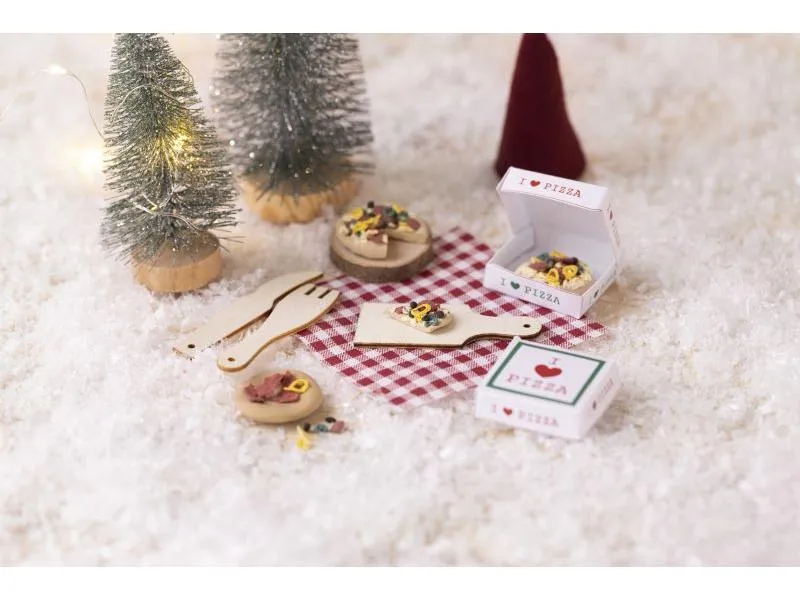 Creativ Company Mini-Utensilien Elfentür / Wichteltür Szene Pizza Creativ Company Mini-Utensilien Elfentür / Wichteltür Szene Pizza