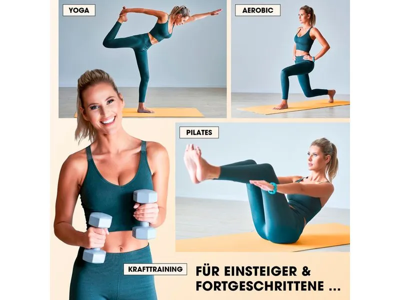 World Fitness Fitnessmatte Jivan 183 cm x 61 cm, Orange
