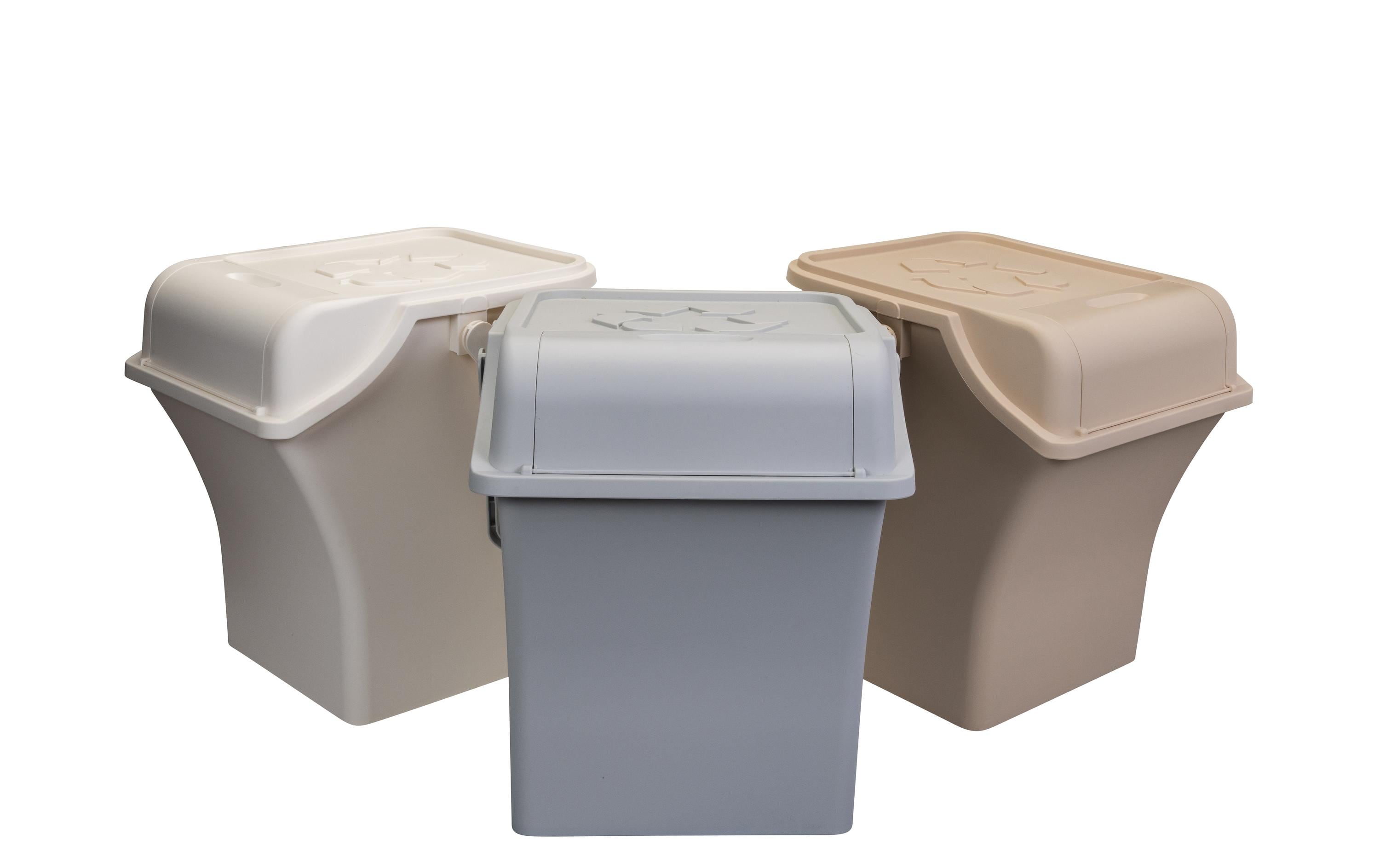 COCON Recyclingbehälter Sorto Mehrfarbig, 3 Stück, 45 L