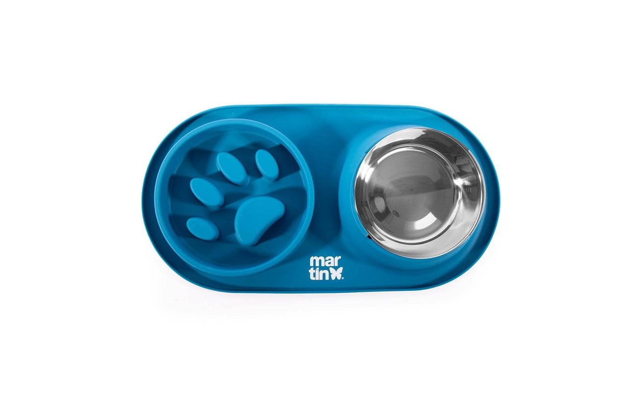 Martin Sellier Doppelnapf Slowfeeder Blau Martin Sellier Doppelnapf Slowfeeder Blau