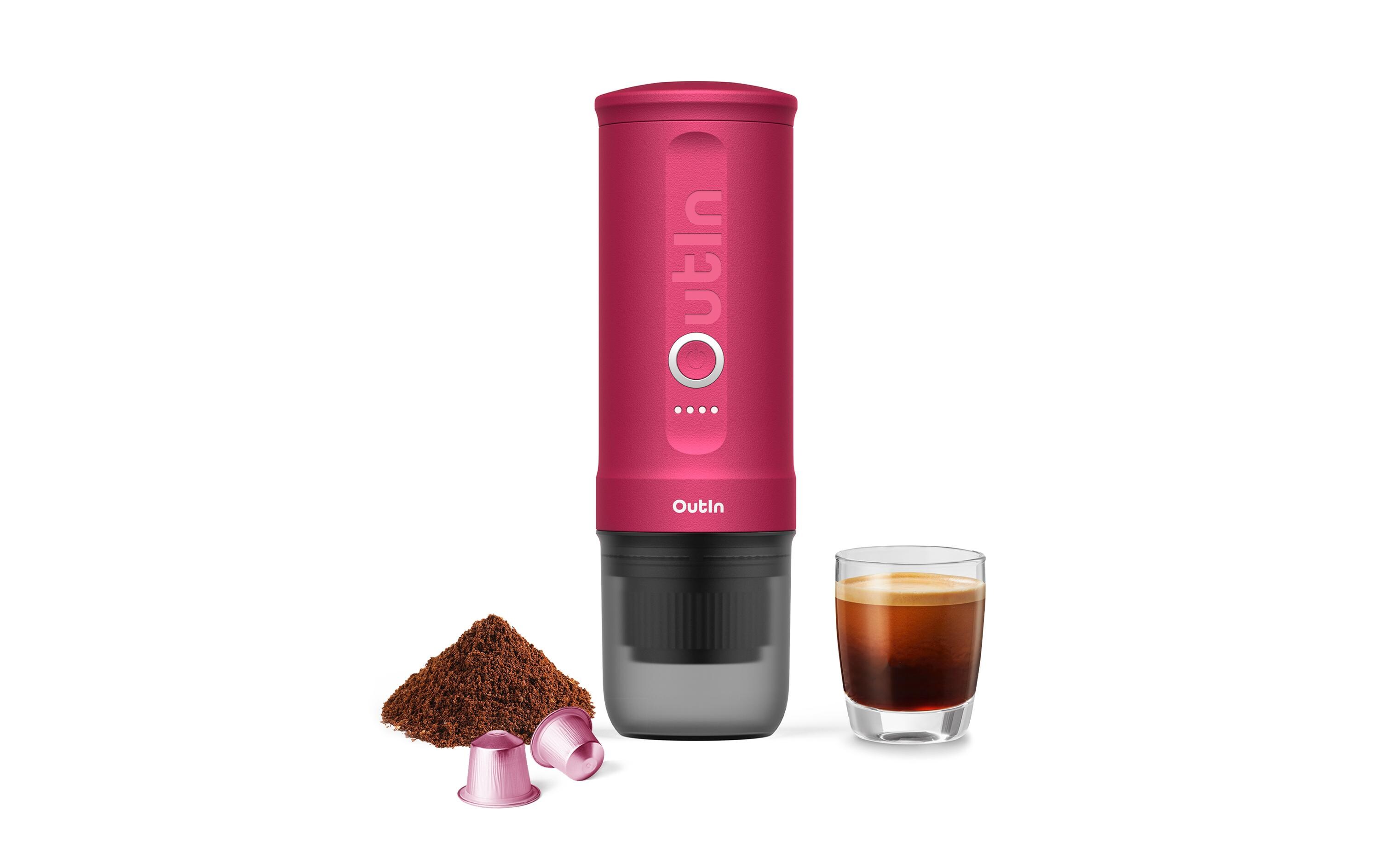 OUTIN Reisekaffeemaschine Nano Rot