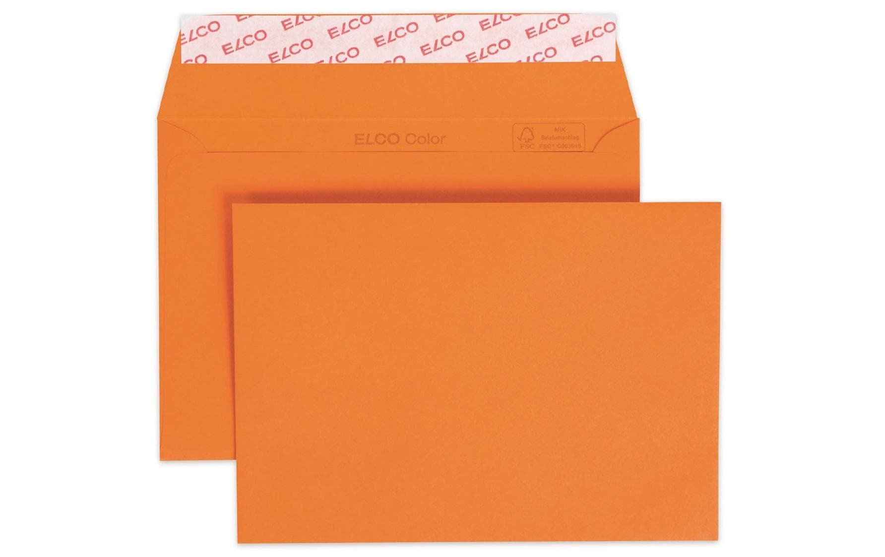 ELCO Couvert Color C6, Keine Fenster, 25 Stück, Orange