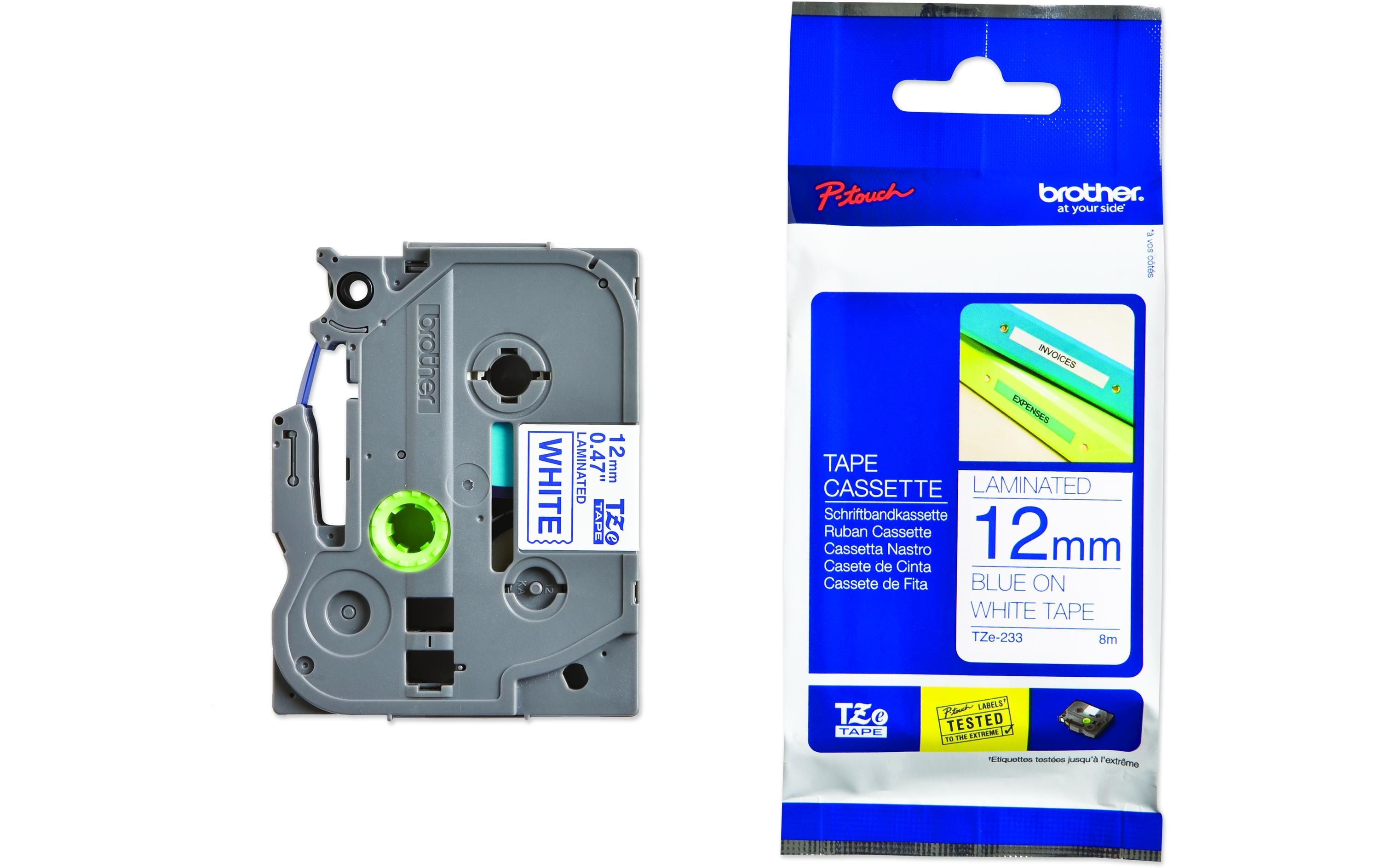 Brother Beschriftungsband TZE-233 Blau auf Weiss Brother Beschriftungsband TZE-233 Blau auf Weiss