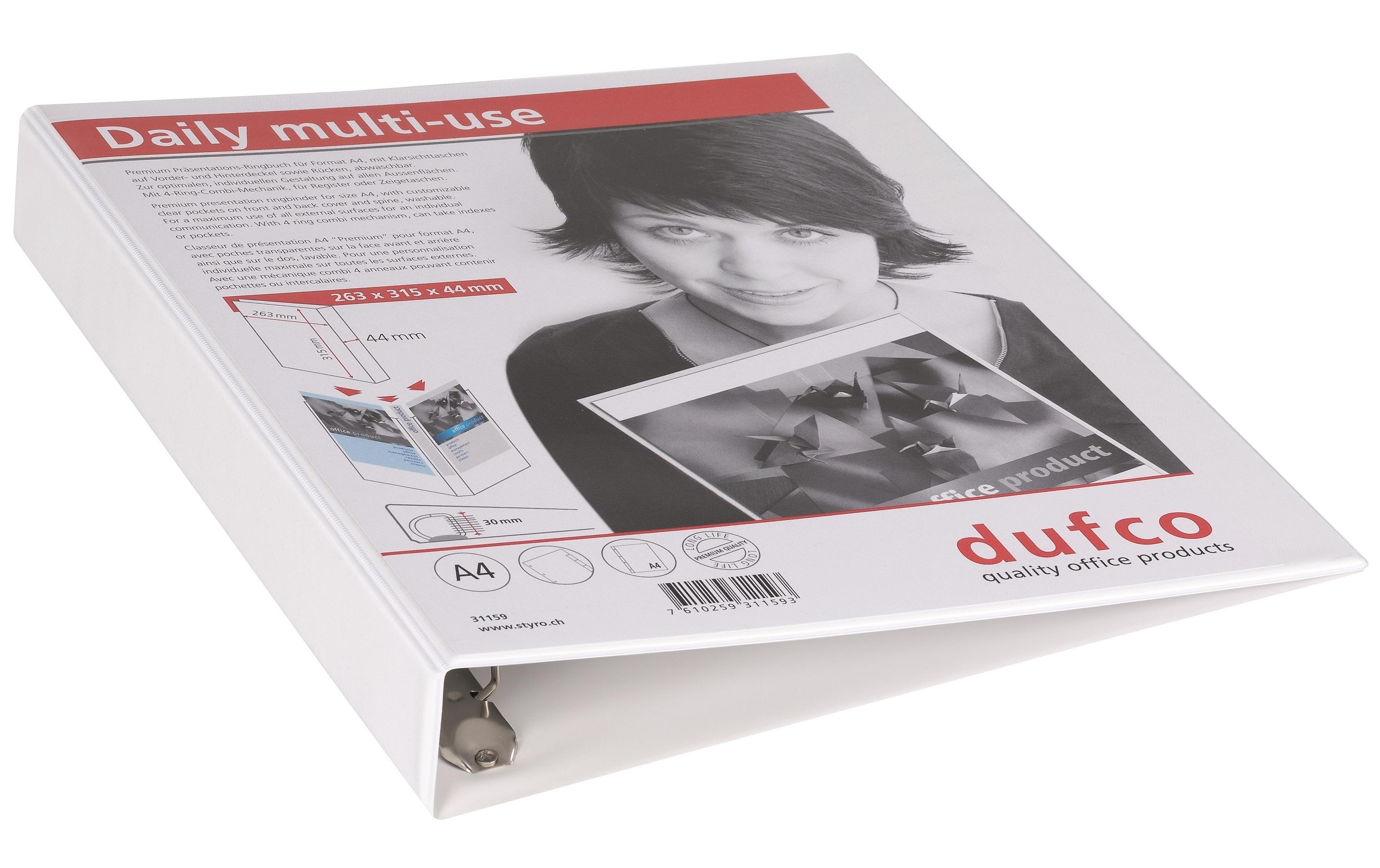 dufco Ringbuch 4.4 cm, Weiss