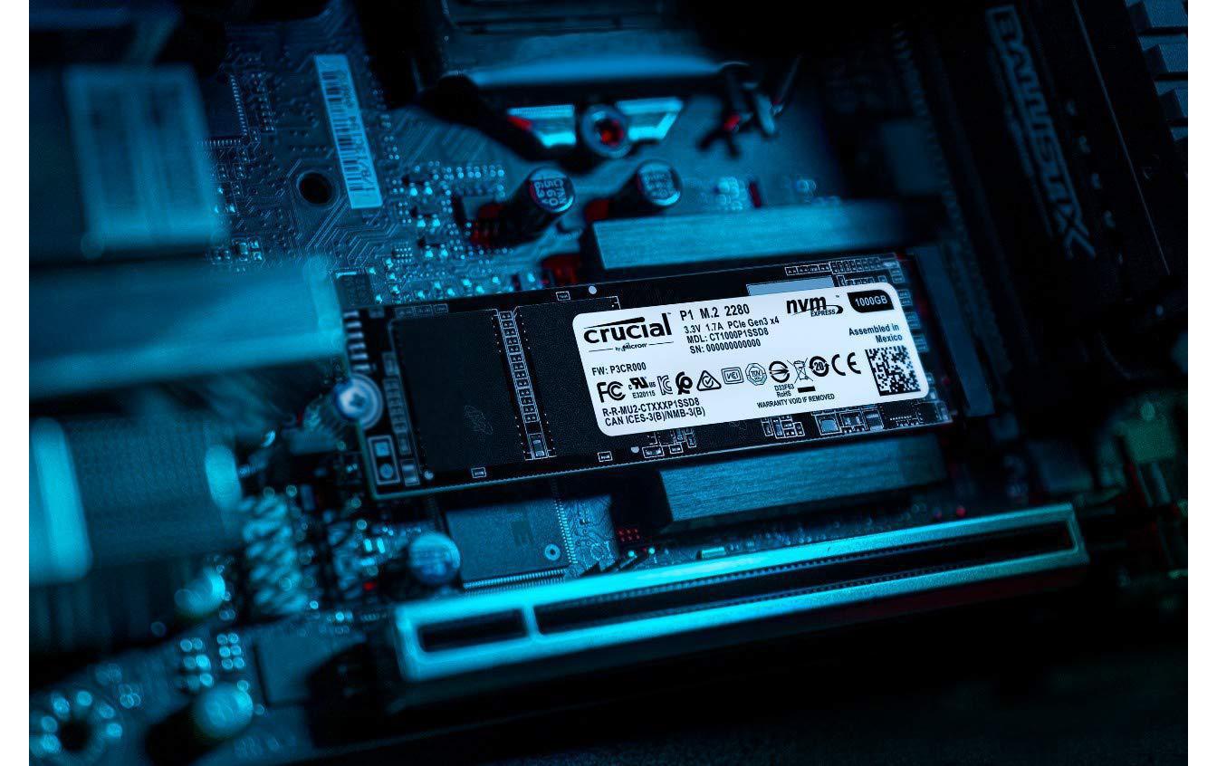 Crucial SSD P1 3D NAND NVMe M.2 2280 NVMe 2000 GB